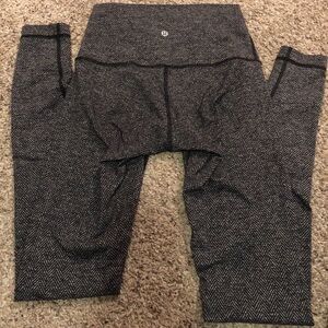 Lululemon Wunder Under Full Length Size 4 herringbone